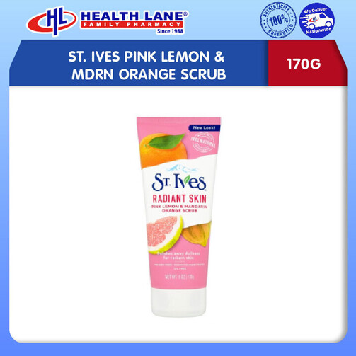 ST. IVES PINK LEMON & MDRN OREN SCRUB (170G)